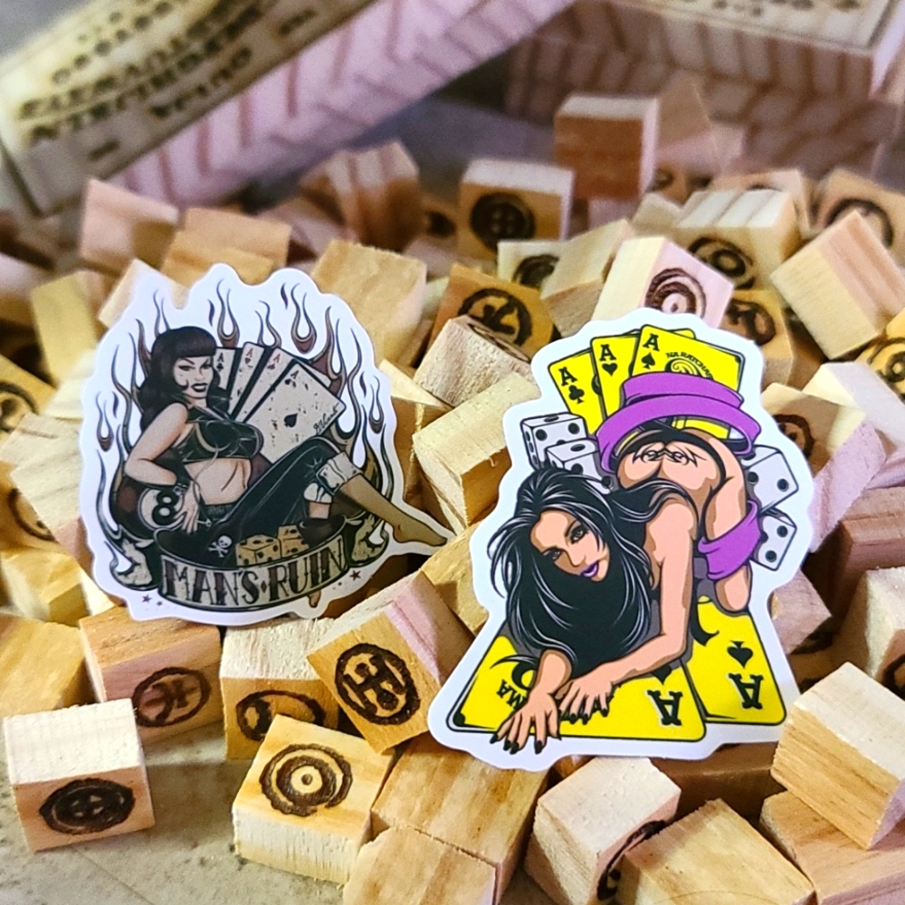 Card Games Chic Stickers